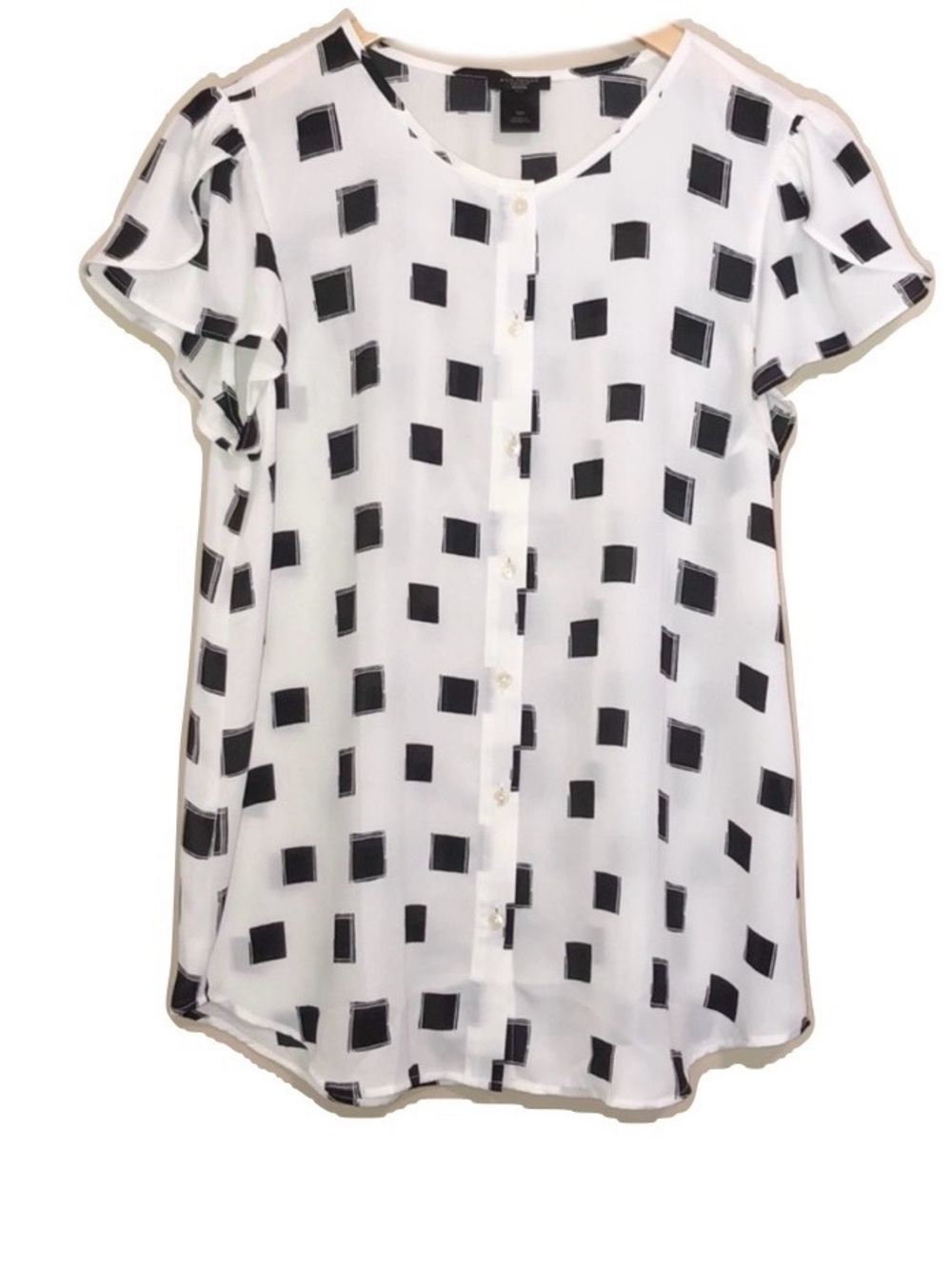 Ann Taylor Blouse 3 for 15 SALE CLEARANCE Black and White Medium Petite